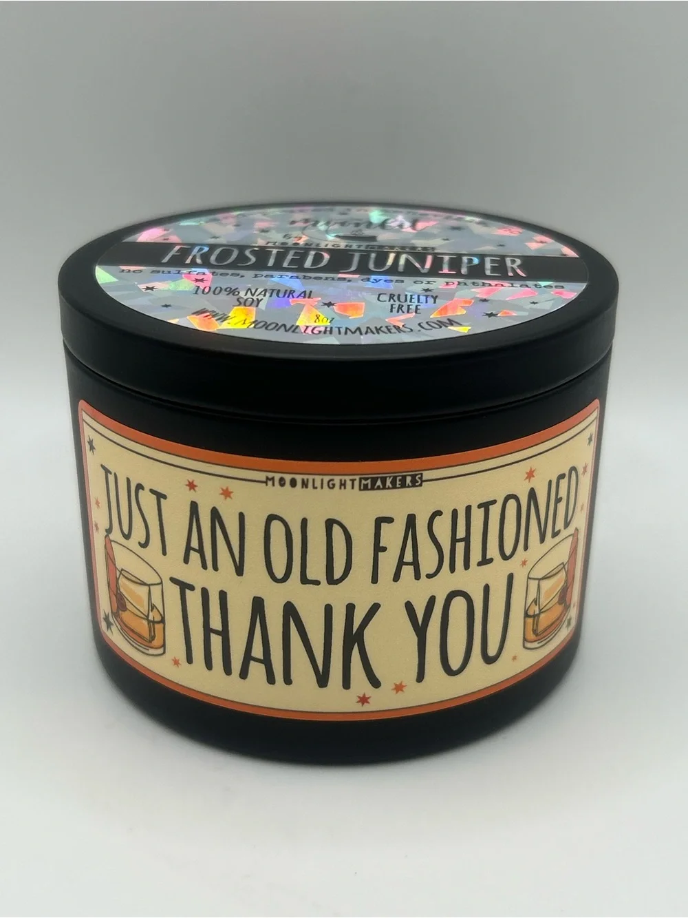 “Just an old fashioned thank you” Frosted Juniper Scented Candle 🕯️